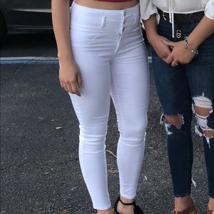 White jeans
